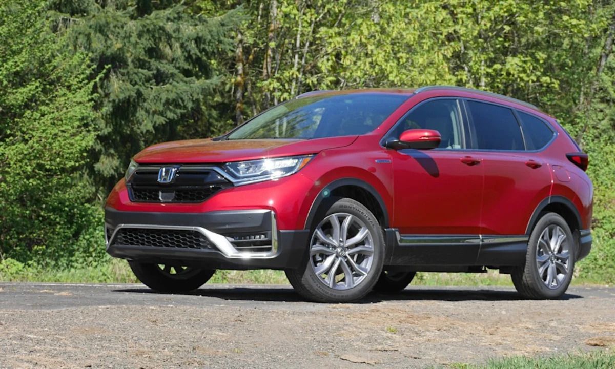 Honda CR-V, Honda, Roter SUV, Bäume, Natur, Hintergrundbild