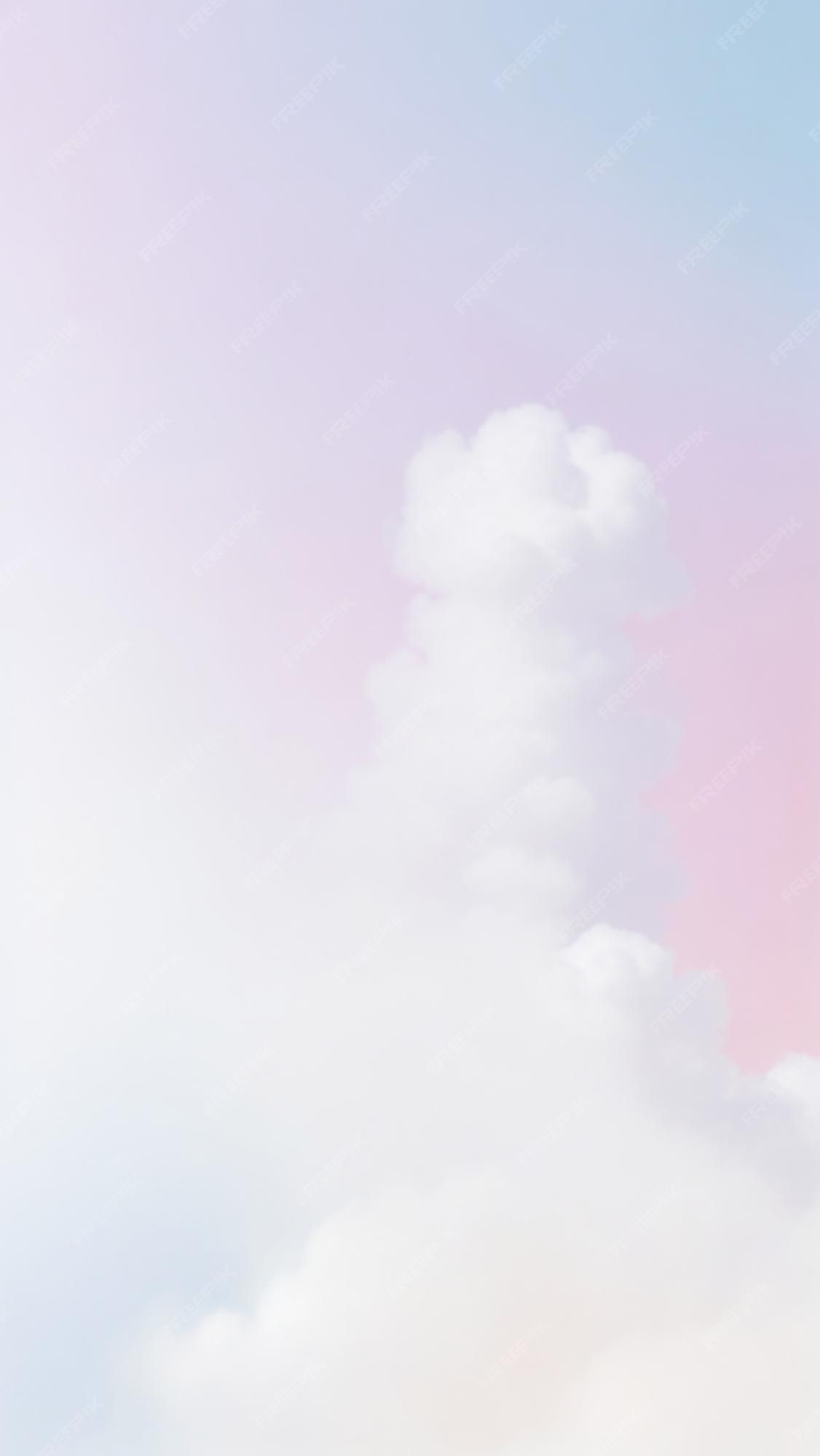 Wolken, Pastell, Verschwommen, Himmel, Full HD, Sperrbildschirm fürs iPhone
