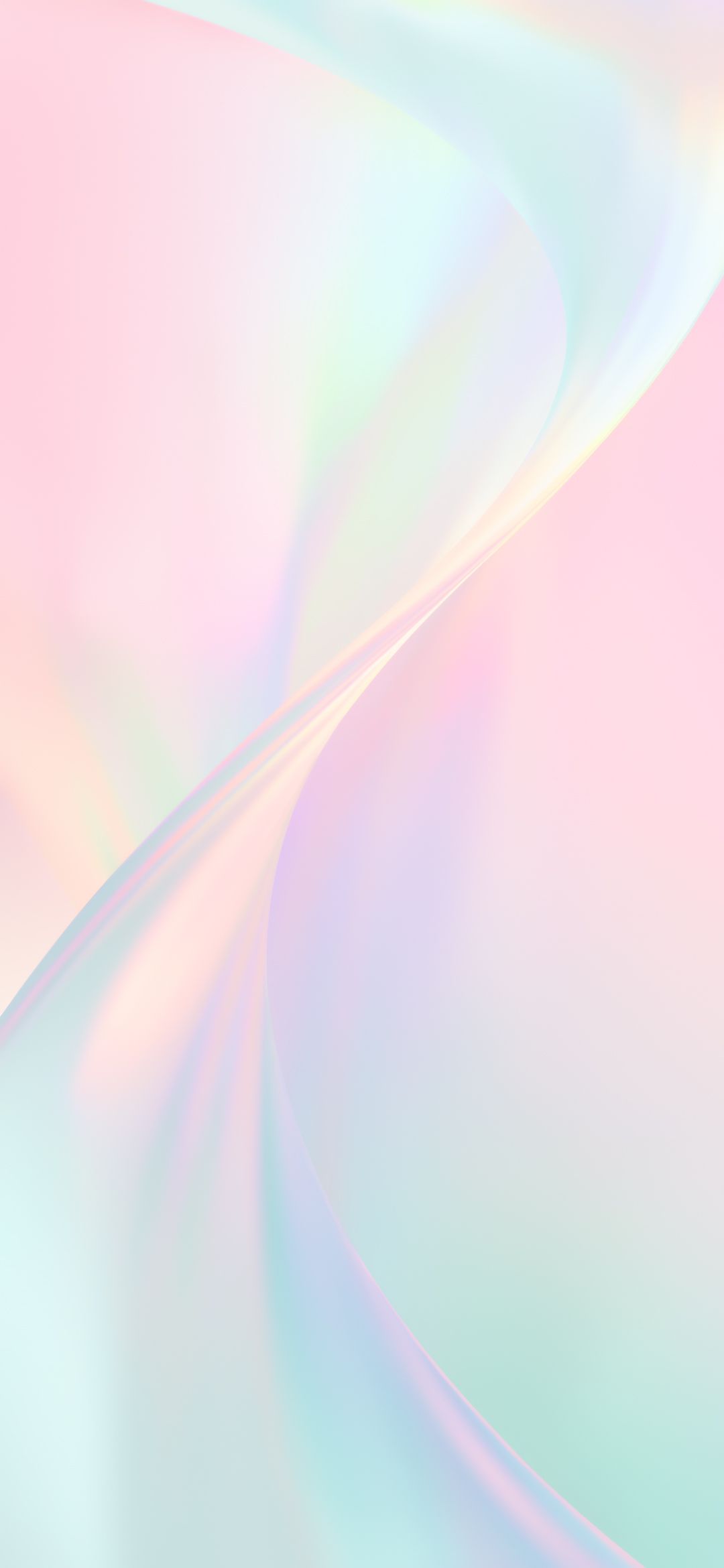 Abstrakte Wellen, Pastellfarben, Schillernd, Fließend, Hochformat, Hintergrundbild fürs Smartphone