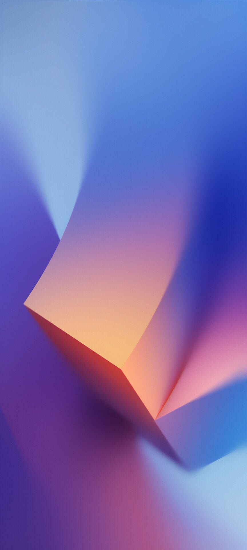 Abstrakt, Farbverlauf, Lila und Orange, Geometrie, HD, Handy-Hintergrund im Hochformat