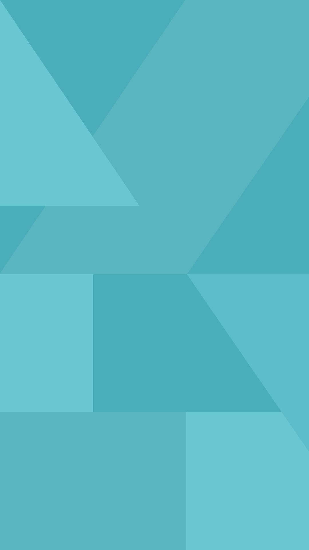 Geometrische Formen, Türkis, Flaches Design, Minimalismus, Android-Hintergrundbild