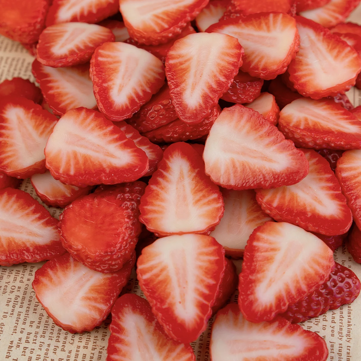 Erdbeeren, Halbiert, Nahaufnahme, Rot, Hintergrundbild für iPad und Tablet