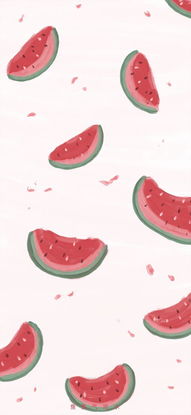 Wassermelone, Muster, Illustration, Weiß, HD, Hintergrundbild fürs Handy