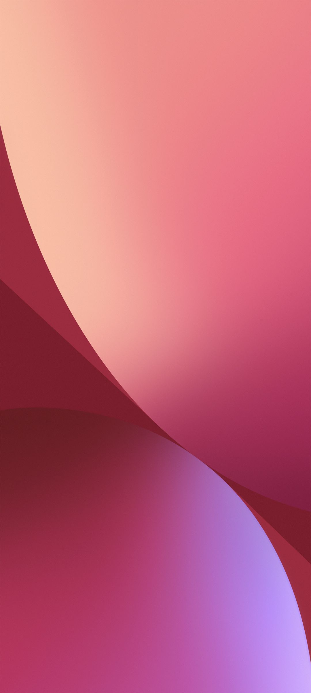 Abstrakte Kurven, Farbverlauf, Rosa und Rot, Minimalismus, Full HD, Handy-Hintergrund