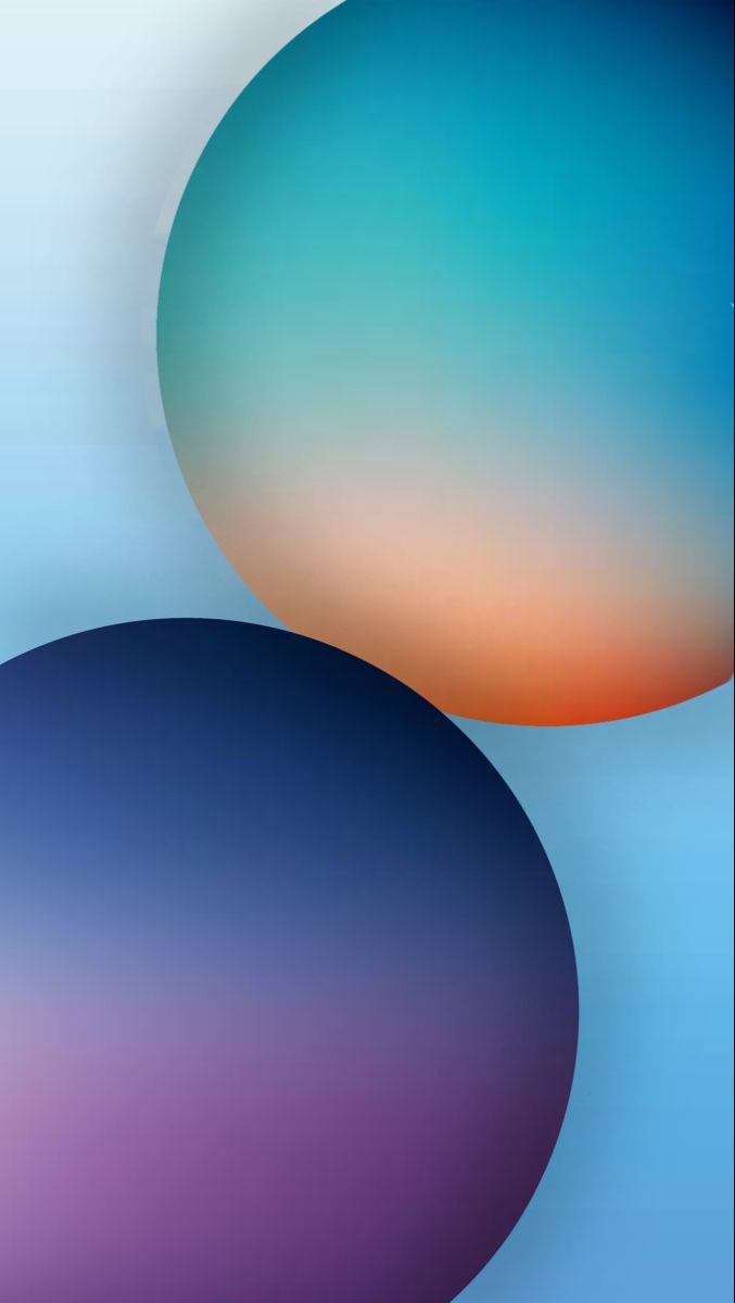 Kugeln, Farbverlauf, Hellblau, Minimalismus, 3D, Hochformat, Hintergrundbild fürs Smartphone