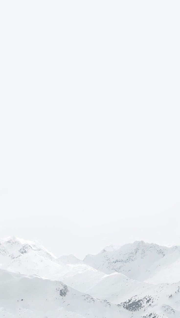Schneegipfel, Nebel, Minimalistisch, Weiß, HD, Sperrbildschirm fürs iPhone