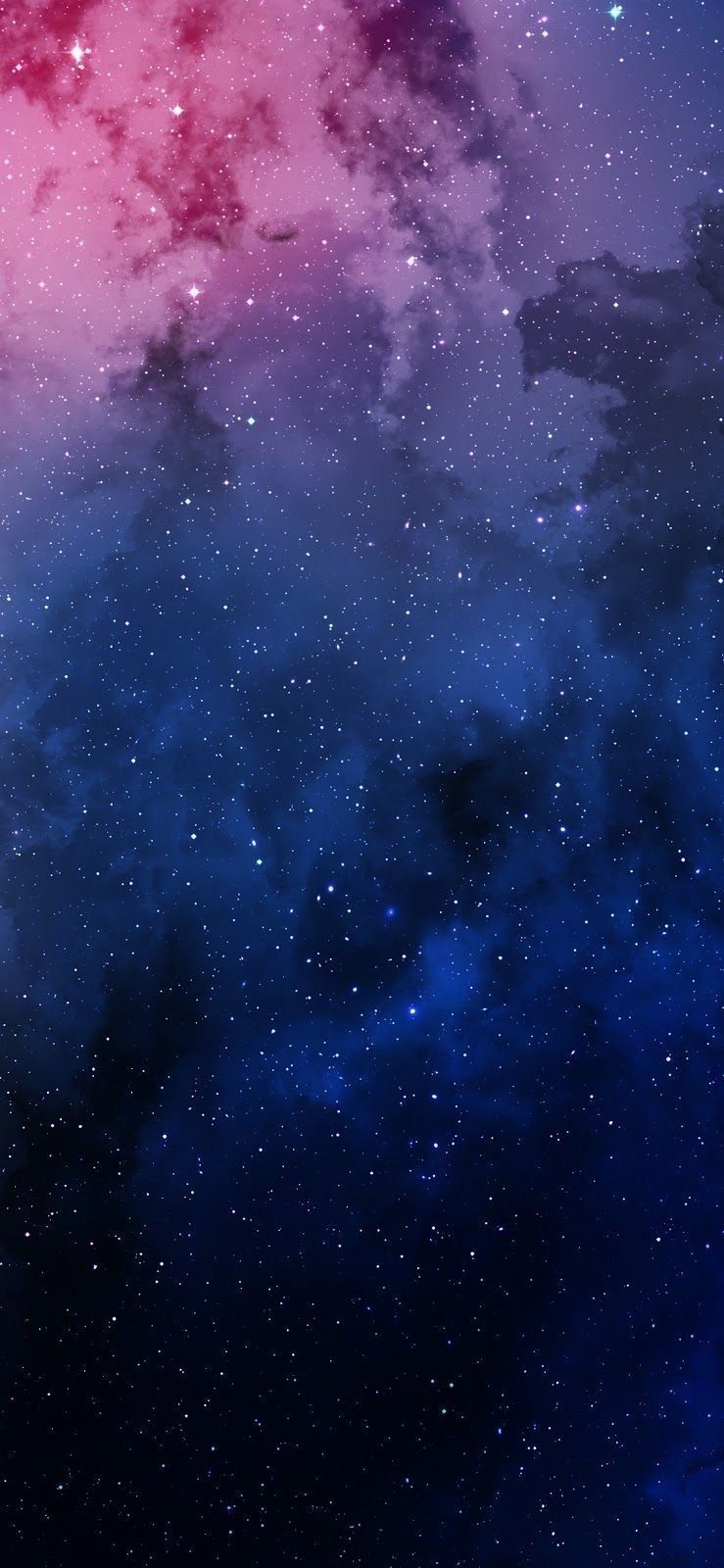 Nebel, Aquarell, Blau, Rosa, Sterne, HD, Hintergrundbild fürs Handy