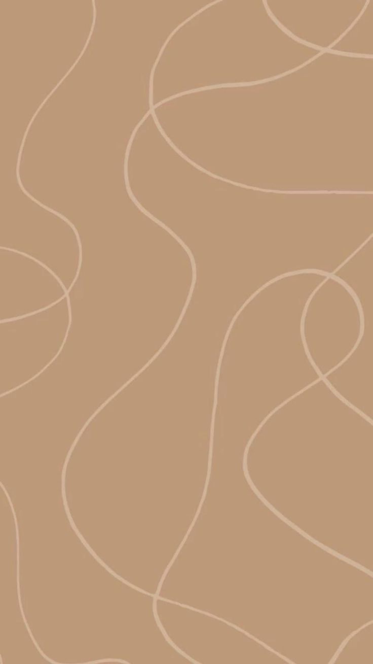 Hellbraun, Wellenlinien, Strichzeichnung, Abstrakt, Erdtöne, HD, iPhone-Hintergrundbild