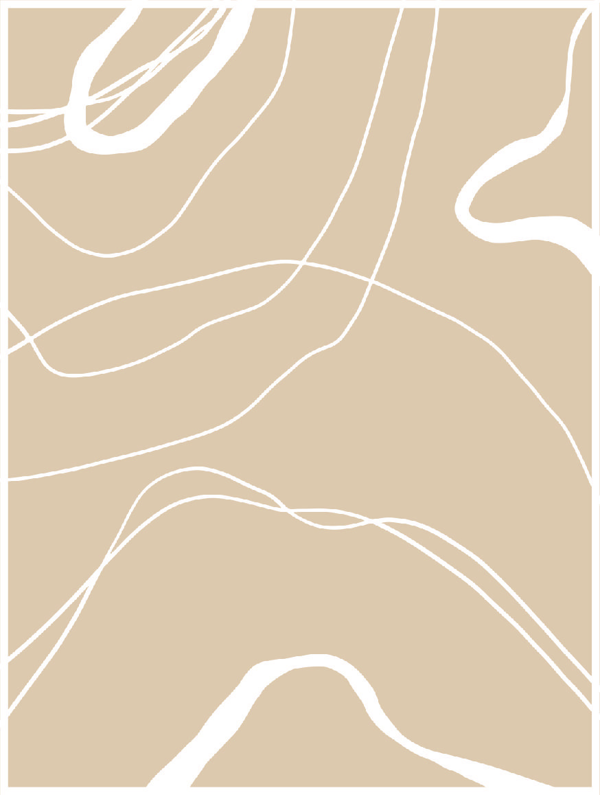 Abstrakte Linien, Beige, Weiße Formen, Boho, Modern, HD, Hintergrundbild fürs Tablet