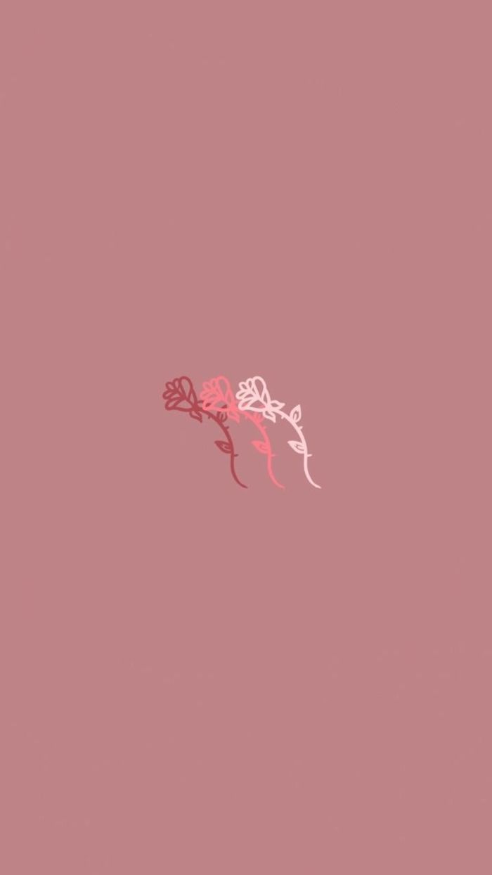 Altrosa, Kleine Figur, Minimalistisch, Gedämpft, Schlicht, Android-Hintergrundbild