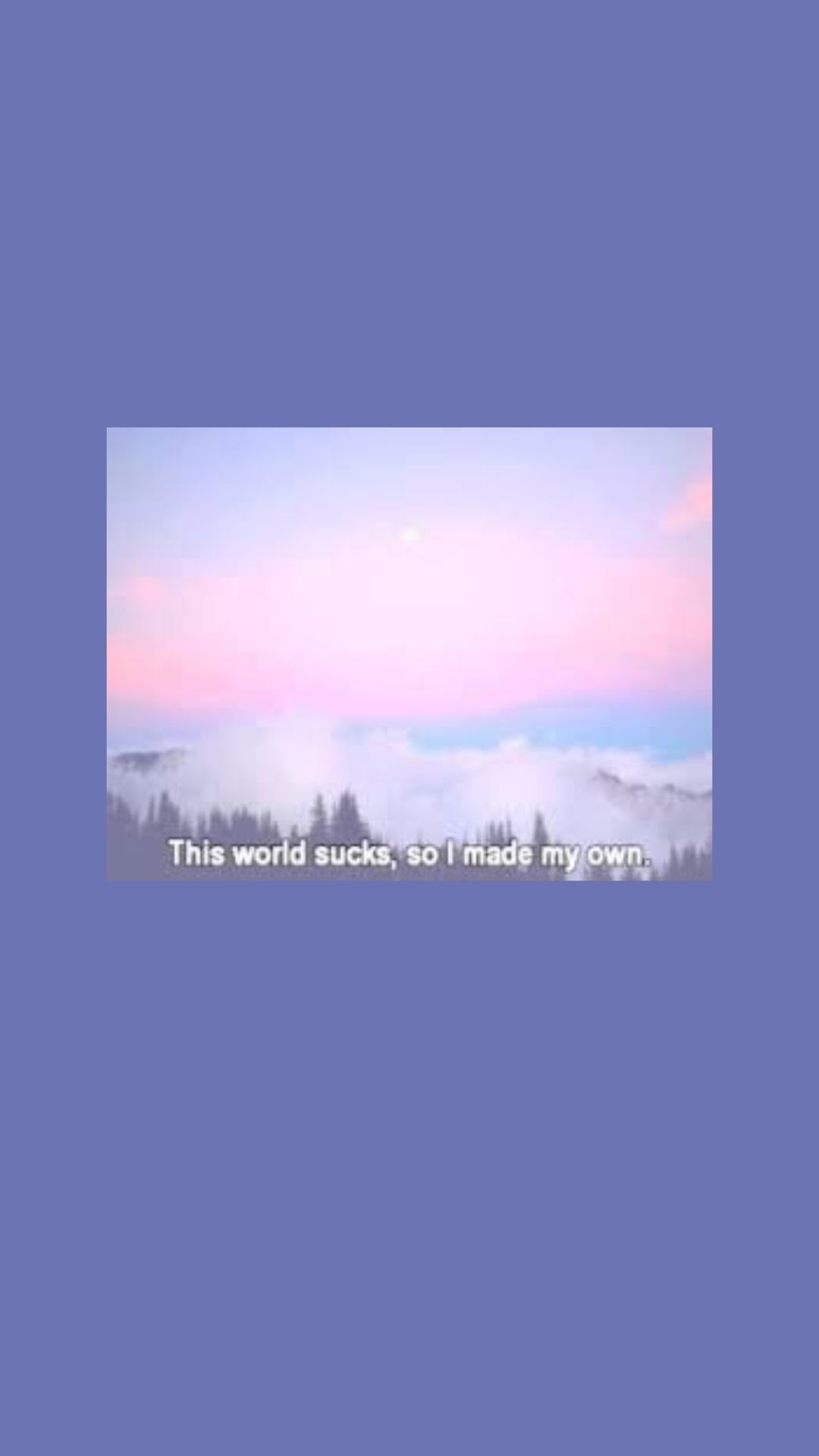 Spruch, Himmel, Lila, Pastell, Minimalistisch, Full HD, Sperrbildschirm fürs iPhone