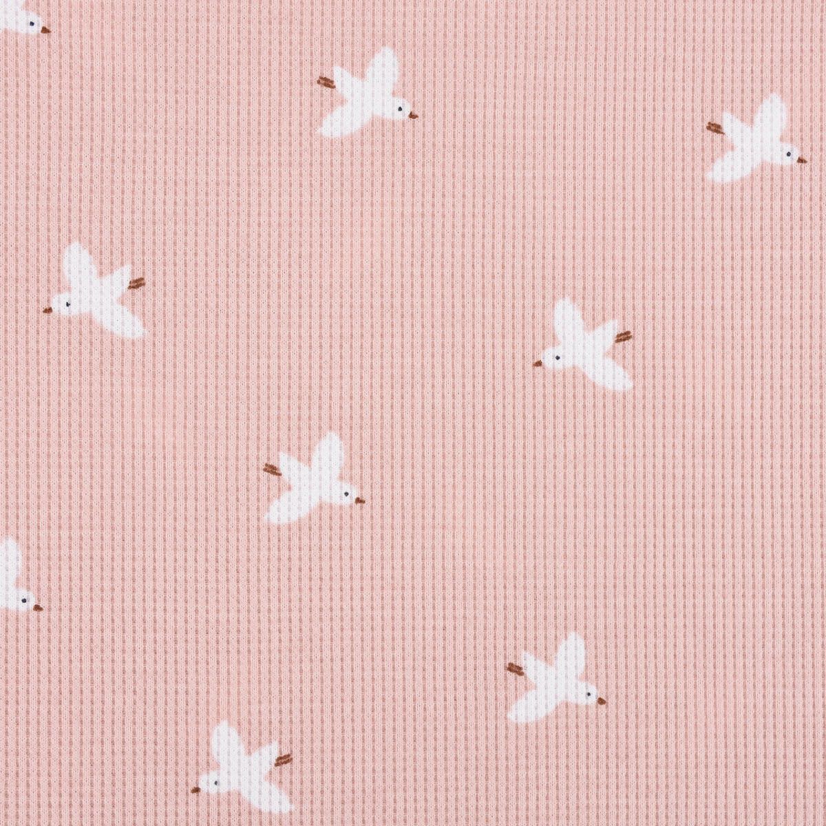 Vögel, Rosa Karomuster, Muster, Pastell, Niedlich, Hintergrundbild für iPad und Tablet