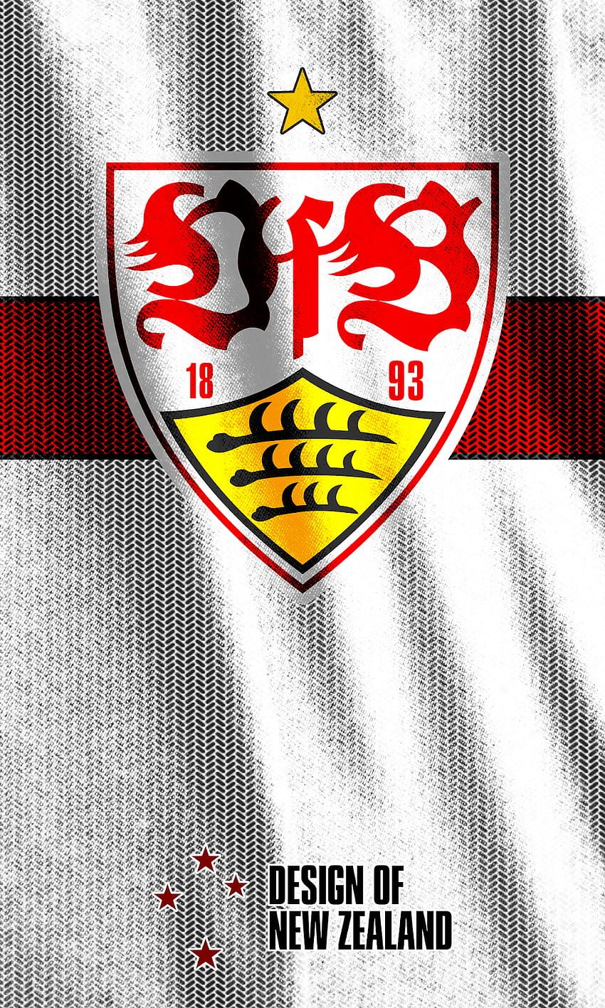 VfB Stuttgart, Wappen, Trikot, Meisterstern, Weiß, HD, Sperrbildschirm fürs iPhone