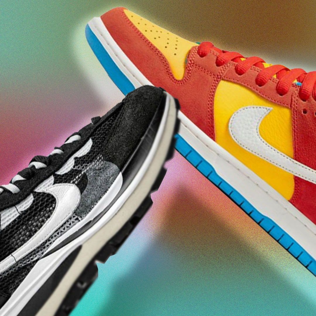 Nike, Sneaker, Nahaufnahme, Bunt, Farbverlauf, Hintergrundbild für iPad und Tablet