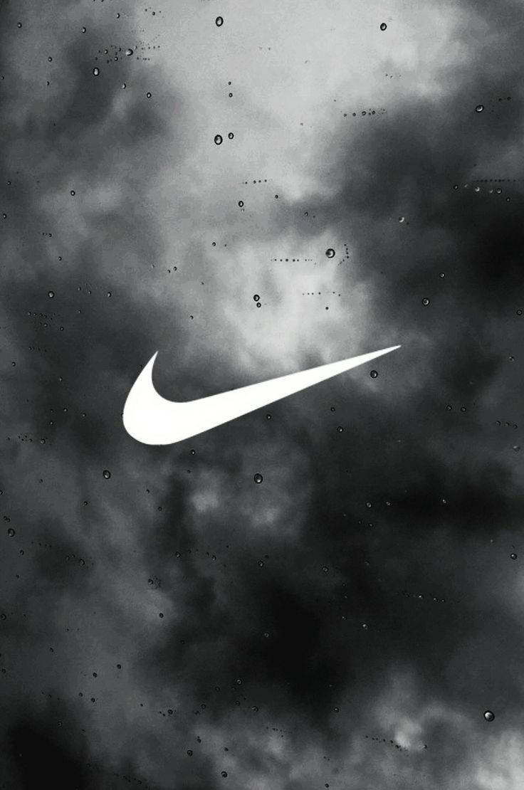 Nike, Swoosh, Rauch, Grau, Schwarz, HD, Hintergrundbild fürs Handy