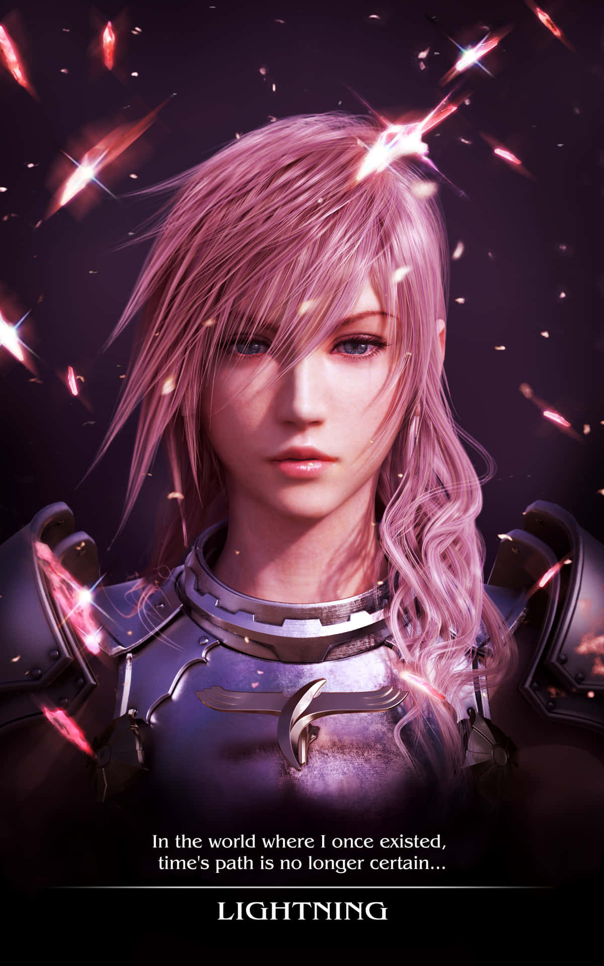 Lightning, Final Fantasy XIII, Rosa Haare, Poster, Hochformat, Android-Hintergrundbild