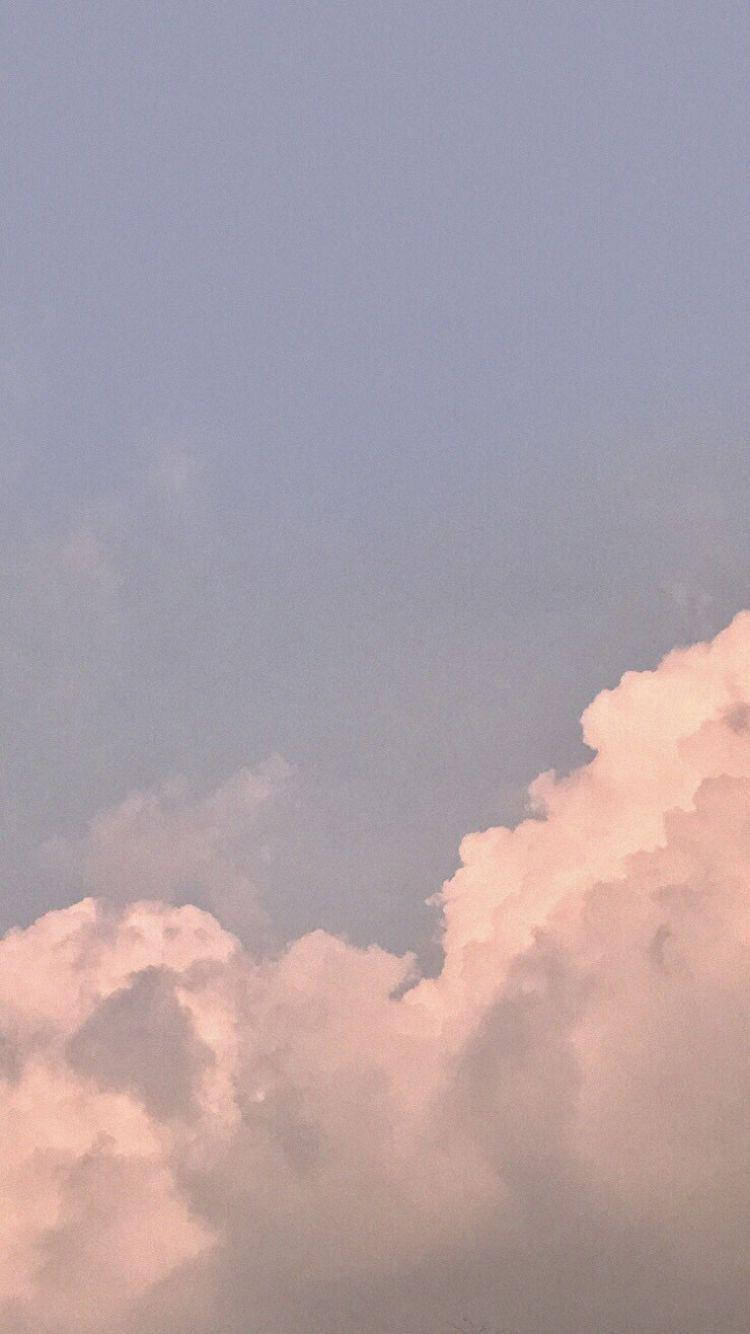 Wolken, Pastell, Rosa Himmel, Minimalismus, HD, Handy-Hintergrund im Hochformat