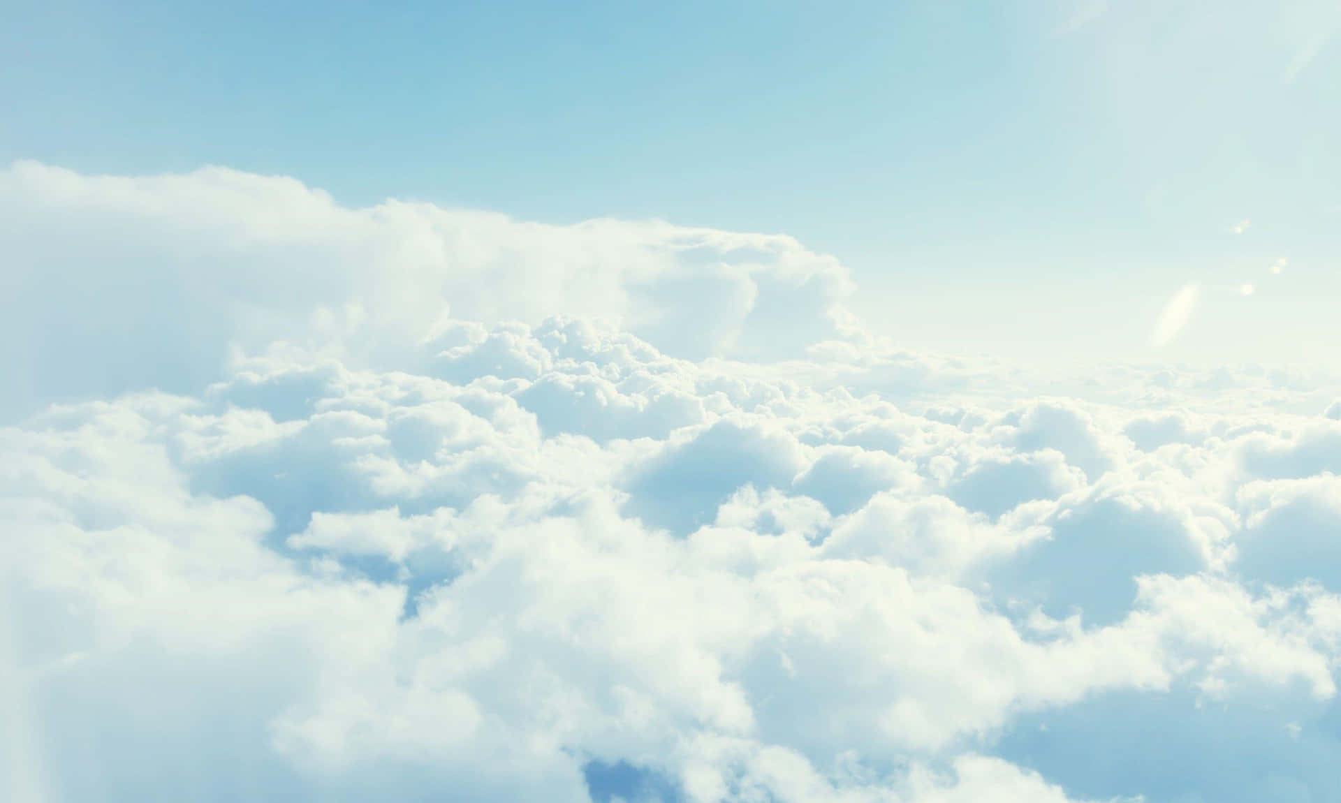 Wolkenmeer, Über den Wolken, Himmel, Sonnenlicht, Full HD, Desktop-Hintergrund für Windows