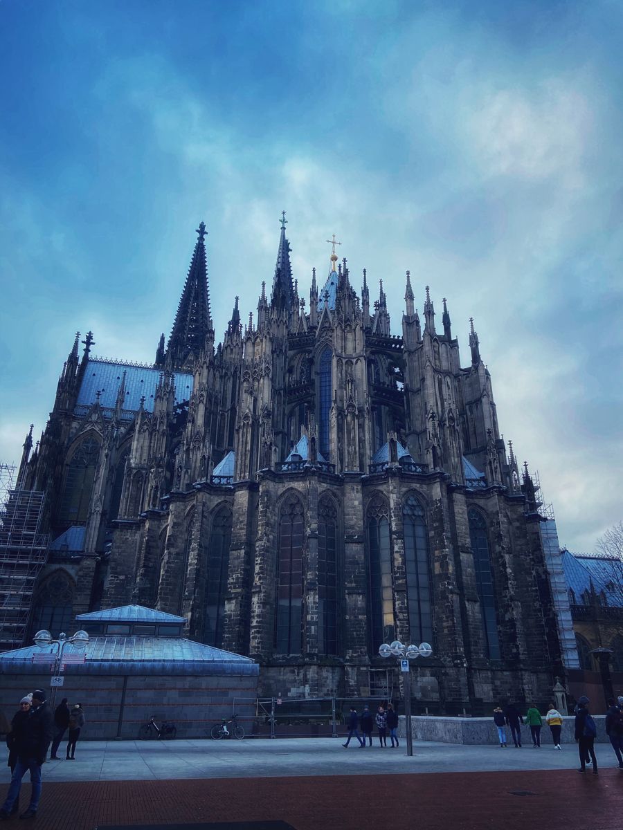 Kölner Dom, Chor, Gotik, Blauer Himmel, Köln, HD, iPad-Hintergrundbild