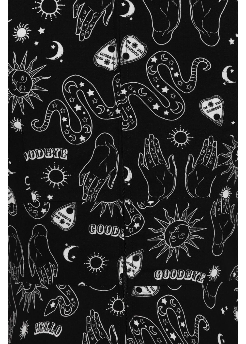 Mystische Symbole, Hände, Mond, Sonne, Muster, Line Art, Hintergrundbild fürs Tablet