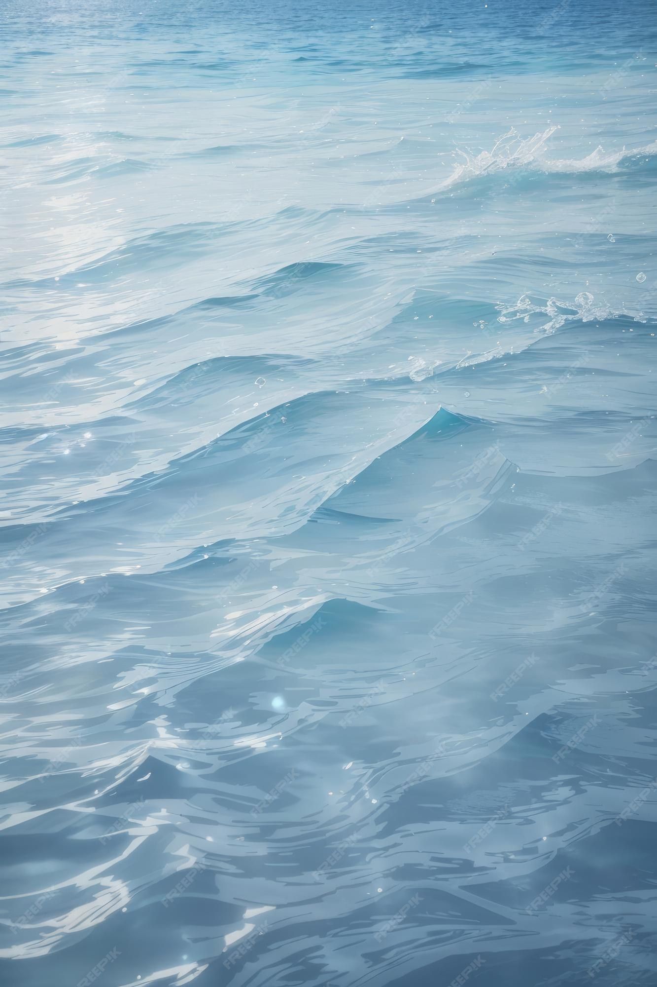 Wasseroberfläche, Wellen, Hellblau, Meer, Full HD, Sperrbildschirm fürs iPhone