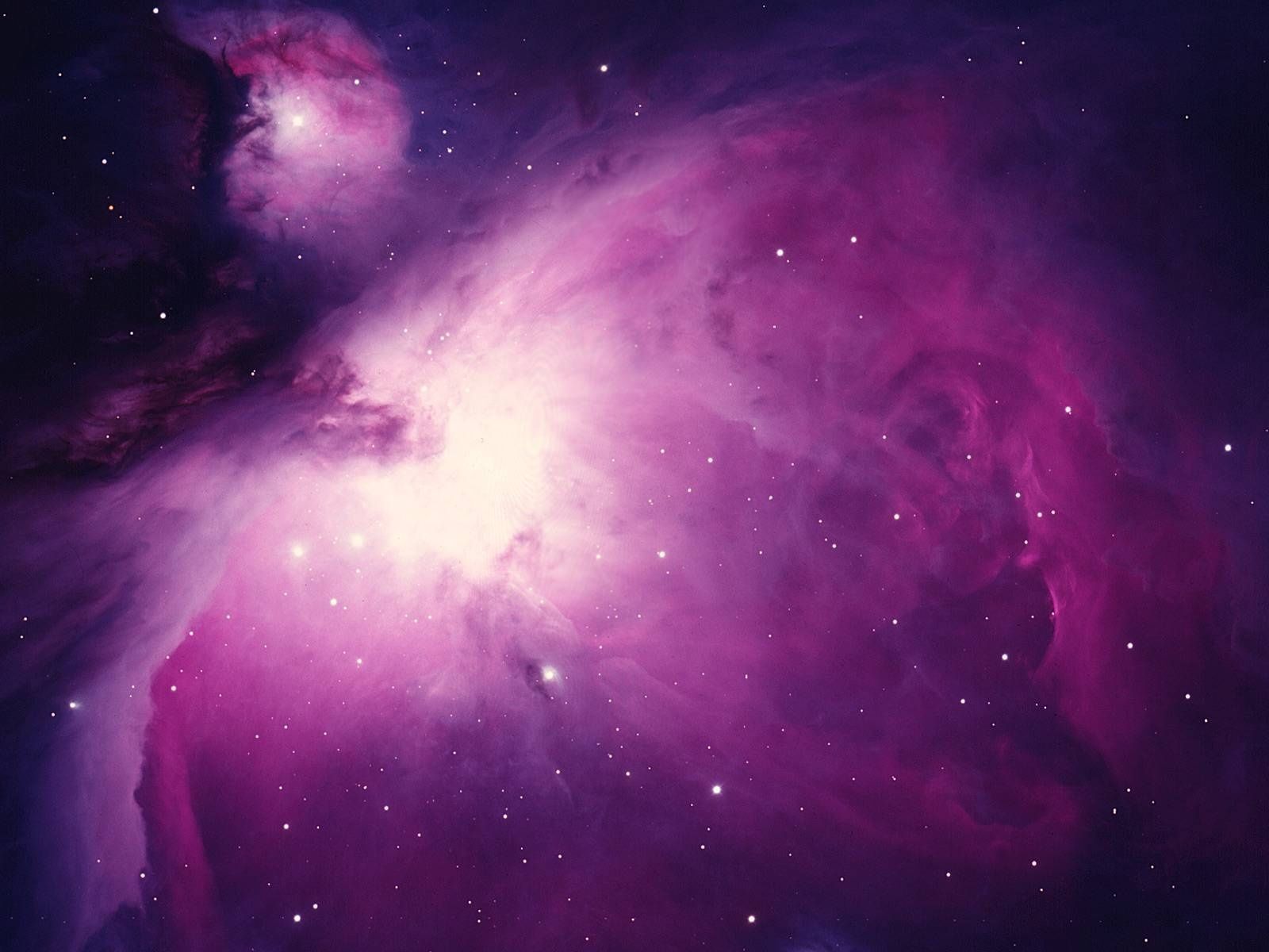 Orionnebel, Nebel, Magenta, Sterne, Astrofotografie, HD, Hintergrundbild fürs Tablet