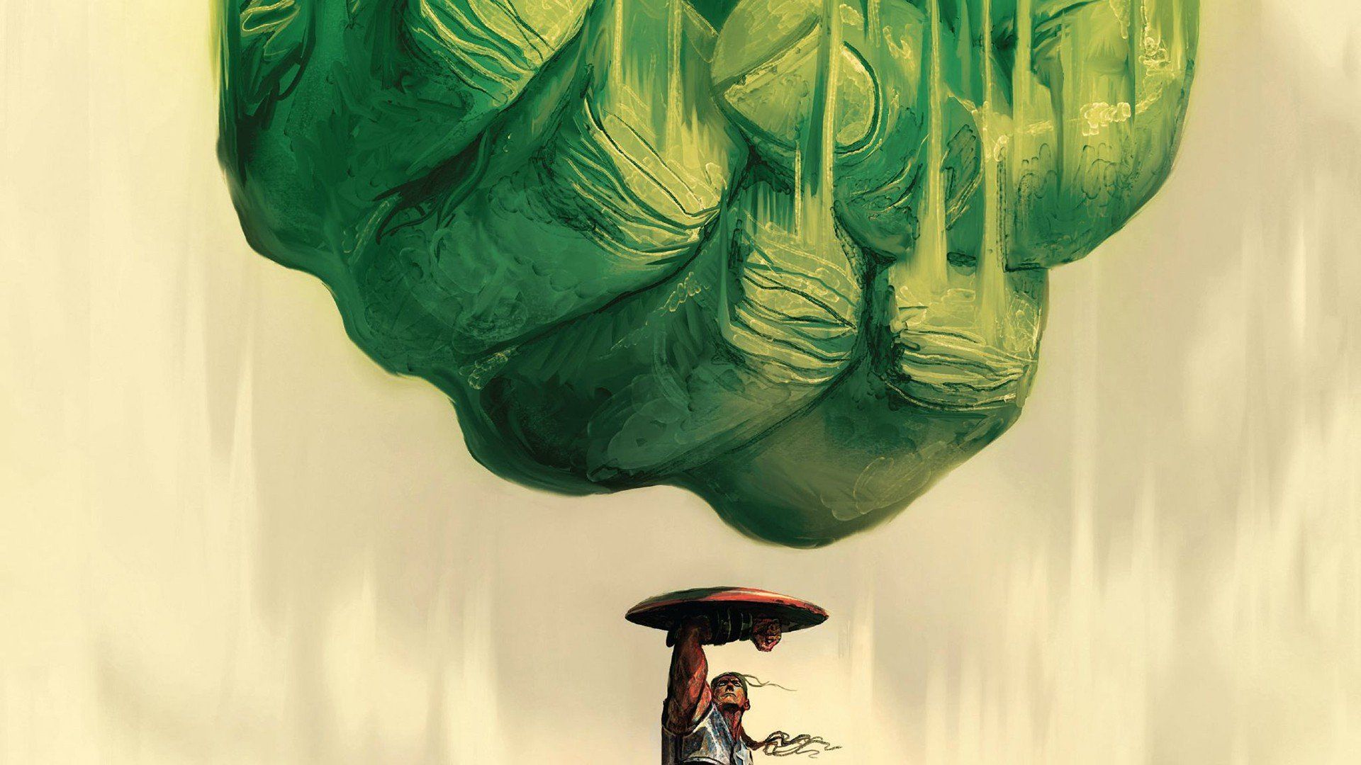 Hulk, Captain America, Schild, Faust, Minimalistisch, 16:9, Full-HD-Hintergrundbild für den Desktop