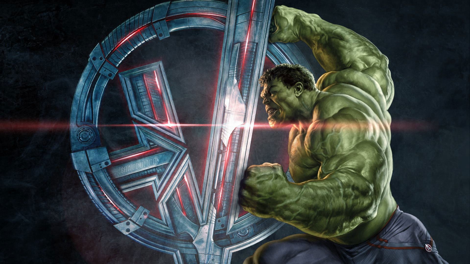 Hulk, Avengers: Age of Ultron, Avengers-Logo, Marvel, Dunkel, Full-HD-Hintergrundbild für PC