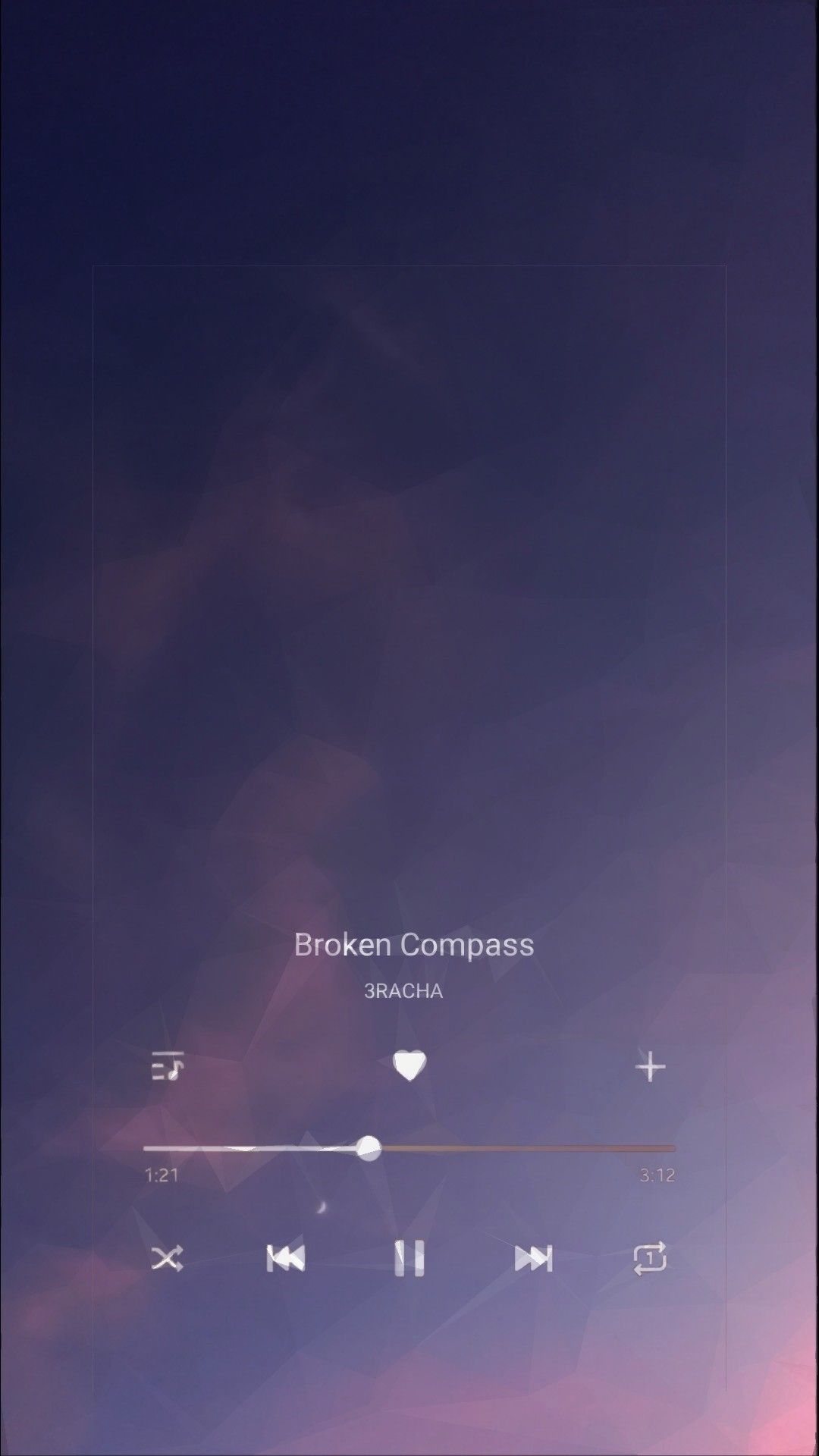 Musikplayer, Abendhimmel, Lila, Dunkelblau, Minimalistisch, Hintergrundbild fürs Handy