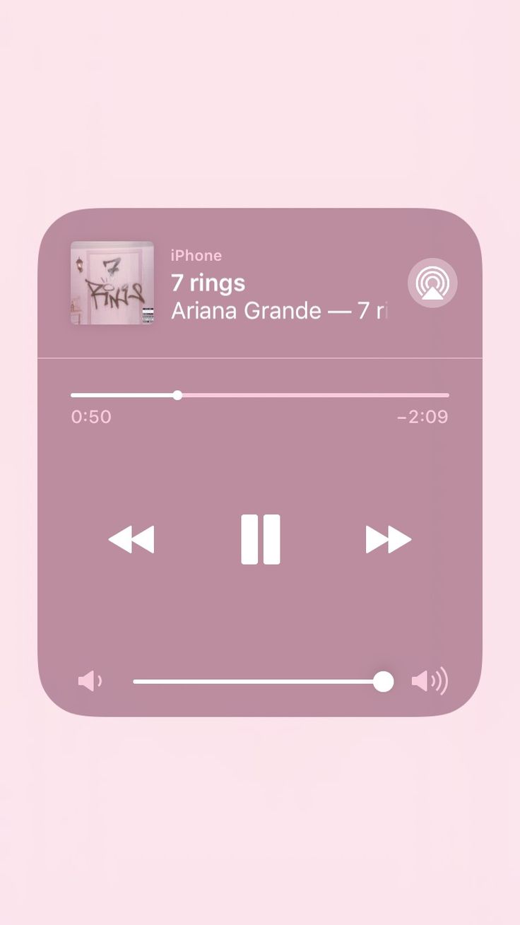 7 Rings, Ariana Grande, Musikplayer, Rosa, Pastell, HD, Hintergrundbild fürs Handy
