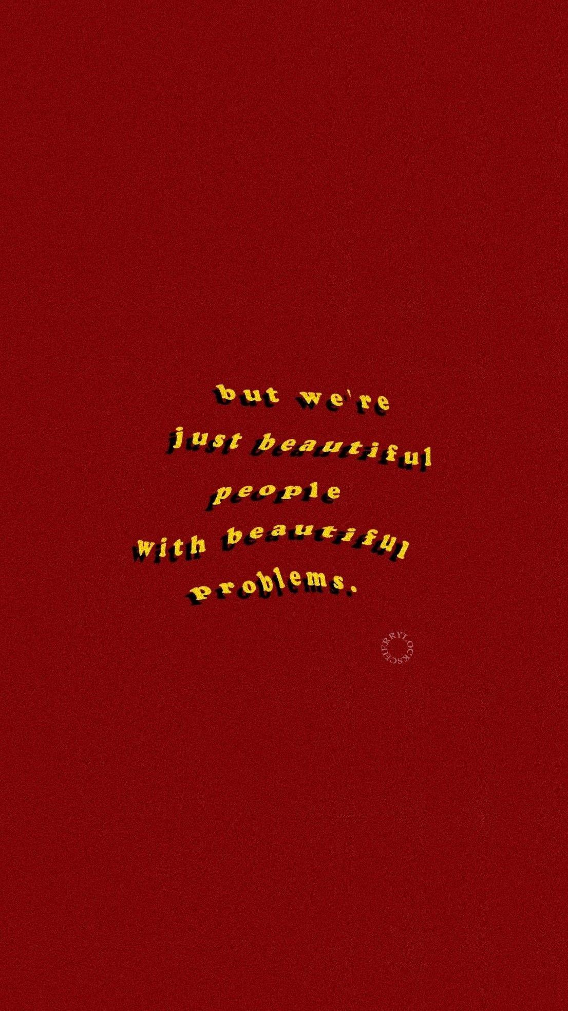Zitat, Gelbe Schrift, Dunkelrot, Typografie, Retro, Full HD, Hintergrundbild fürs Handy