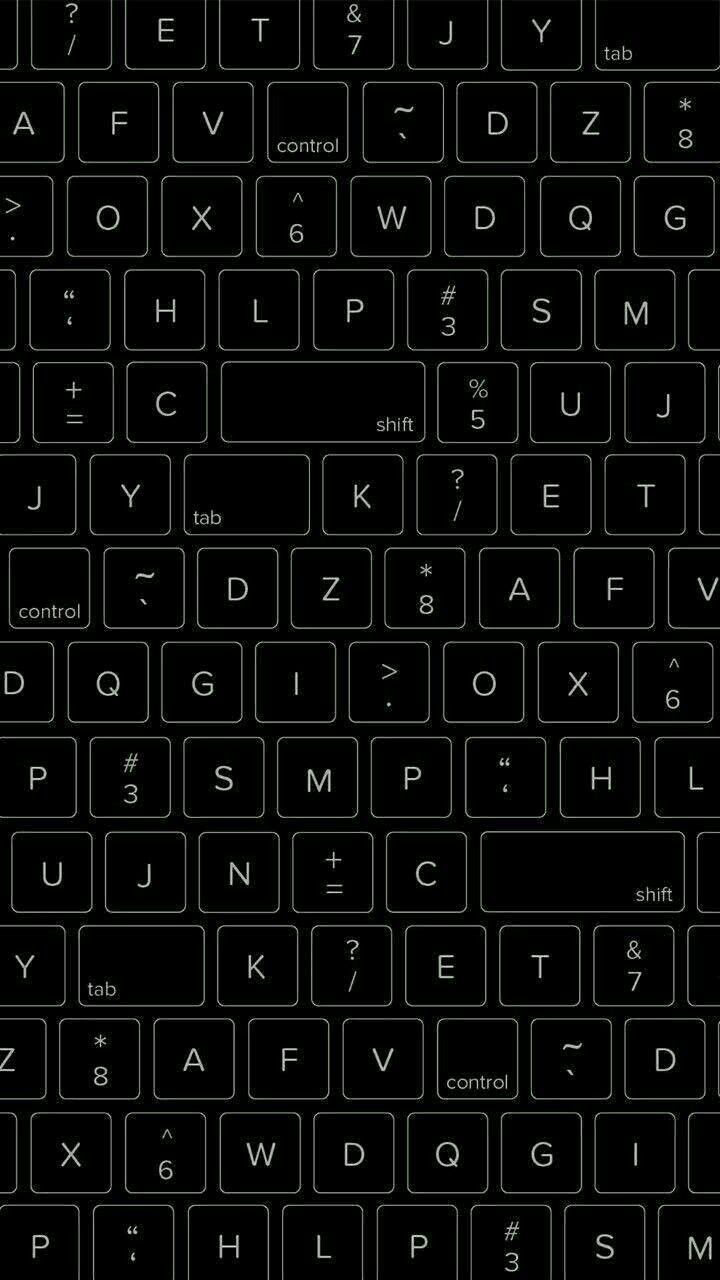 Tastatur, Buchstaben, Schwarz, Dunkel, Muster, HD, Handy-Hintergrund im Hochformat