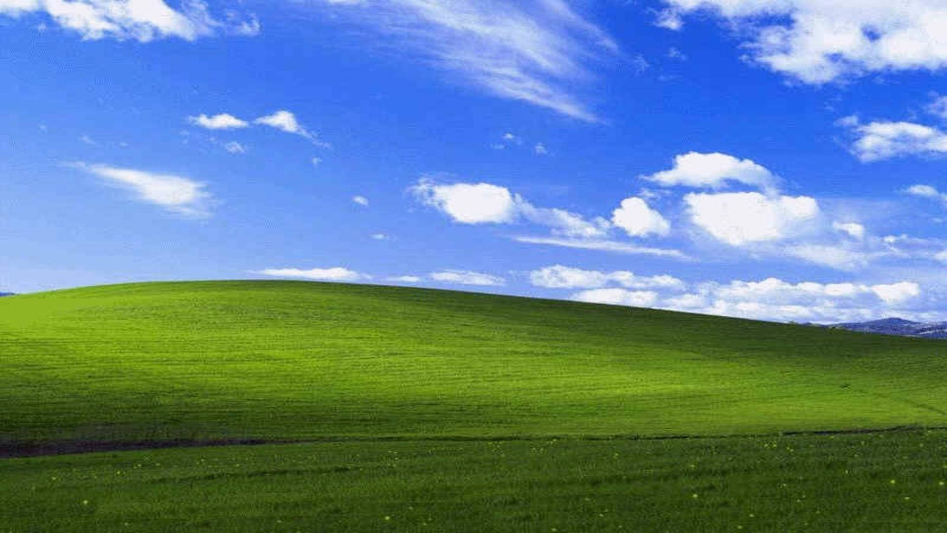 Bliss, Windows XP, Microsoft, Grüne Wiese, Wolken, Blauer Himmel, 1920x1080, Desktop-Hintergrund