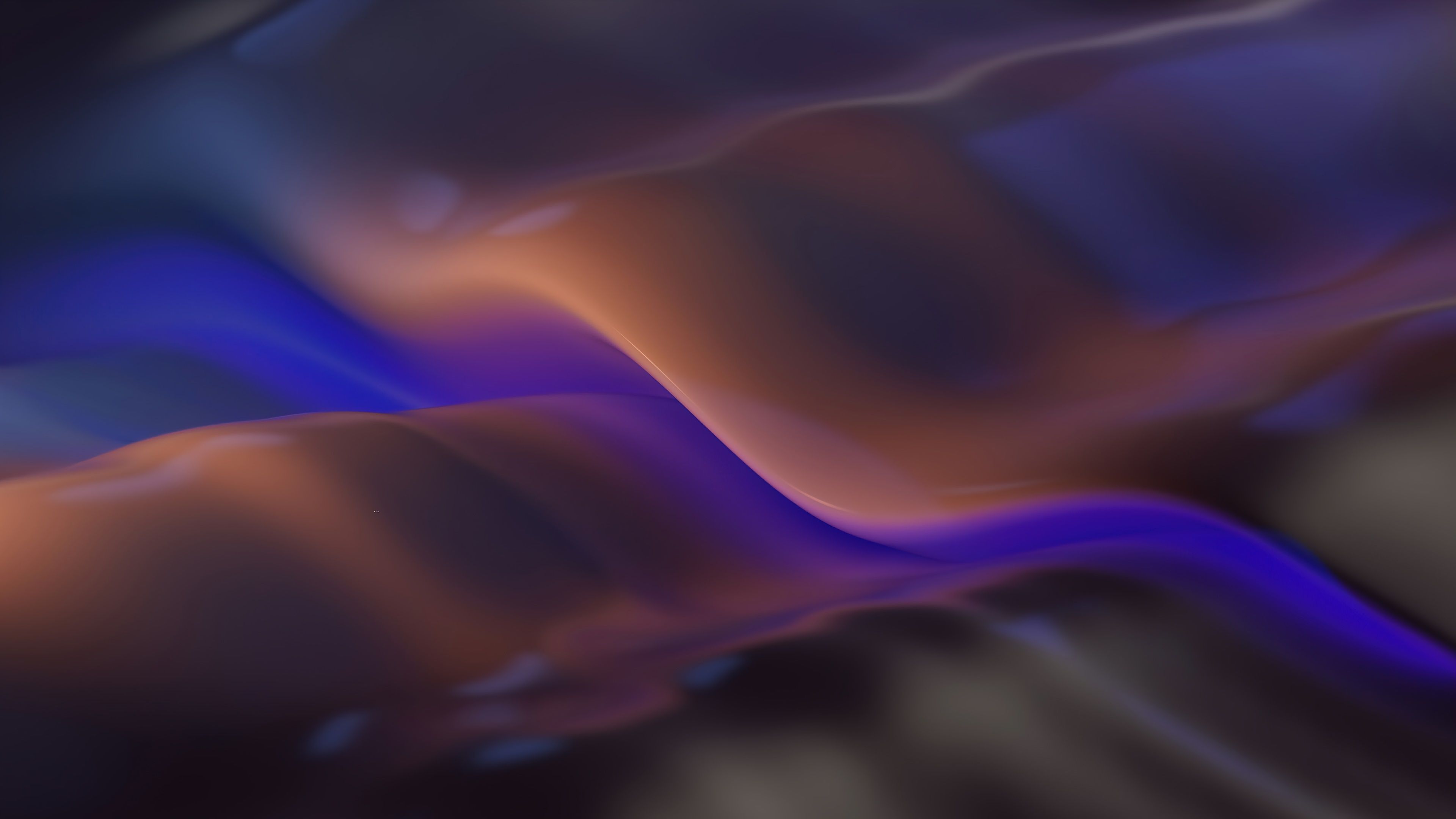 Wellen, Abstrakt, Farbverlauf, Lila, Braun, 16:9, 4K-Hintergrundbild für den Desktop