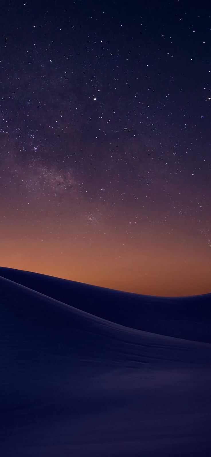 Sanddünen, Sternenhimmel, Nacht, Dämmerung, Dunkelblau, HD, Sperrbildschirm fürs iPhone
