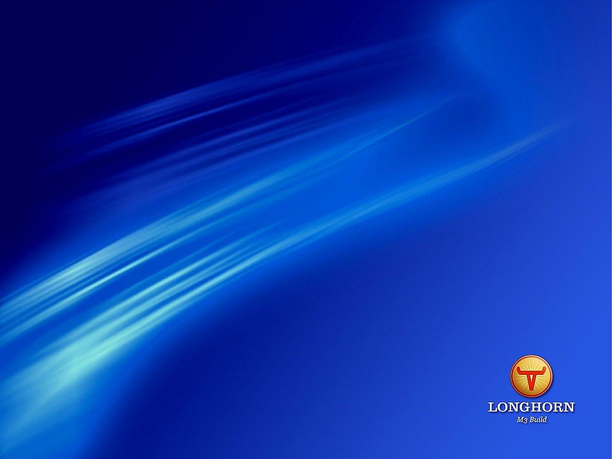 Windows Longhorn, Microsoft, Lichtstreifen, Blau, Abstrakt, Hintergrundbild fürs Tablet