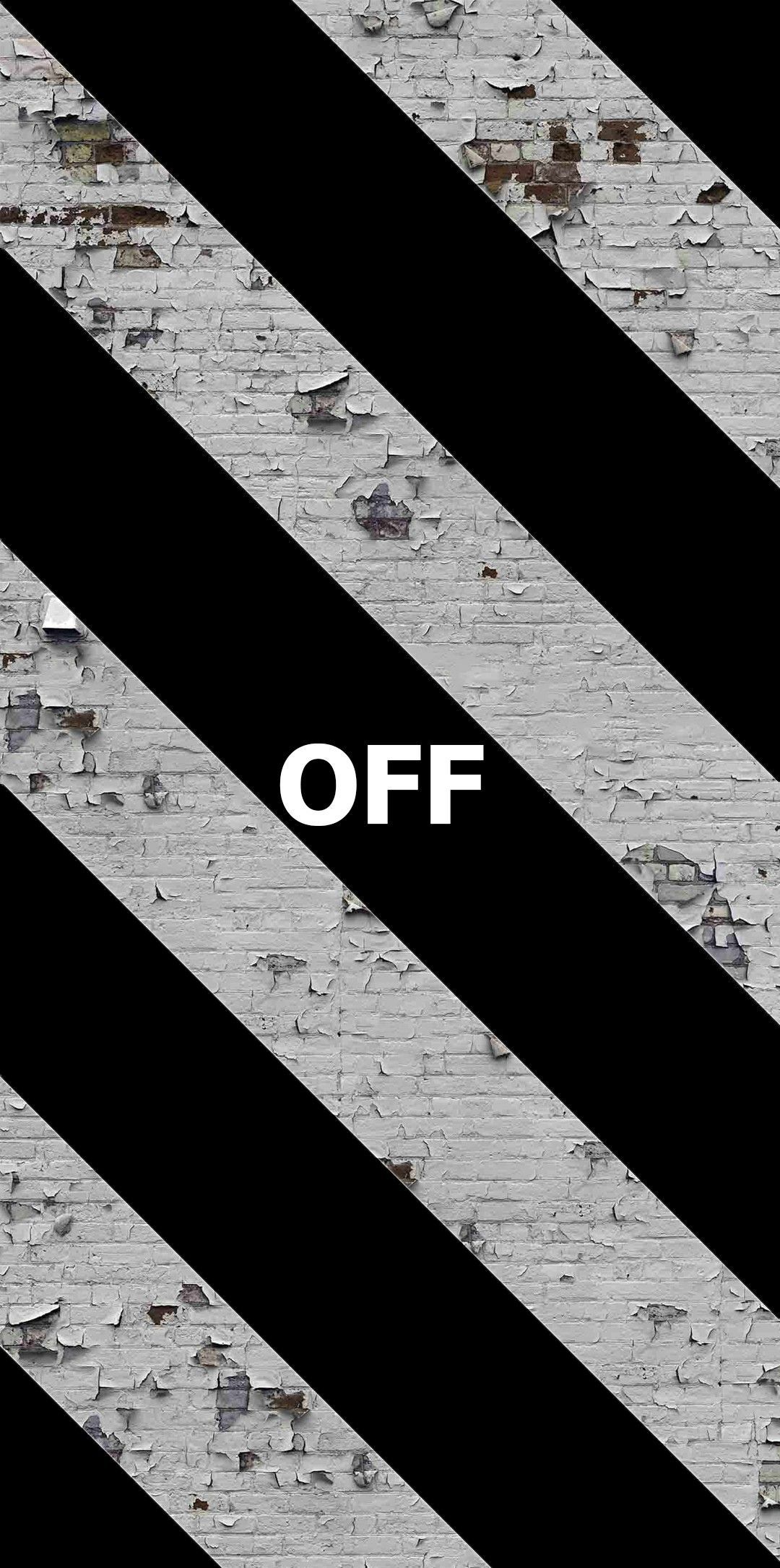 Off-White, Diagonale Streifen, Schwarz-Weiß, Marmor-Textur, Streetwear, Hintergrundbild fürs Handy