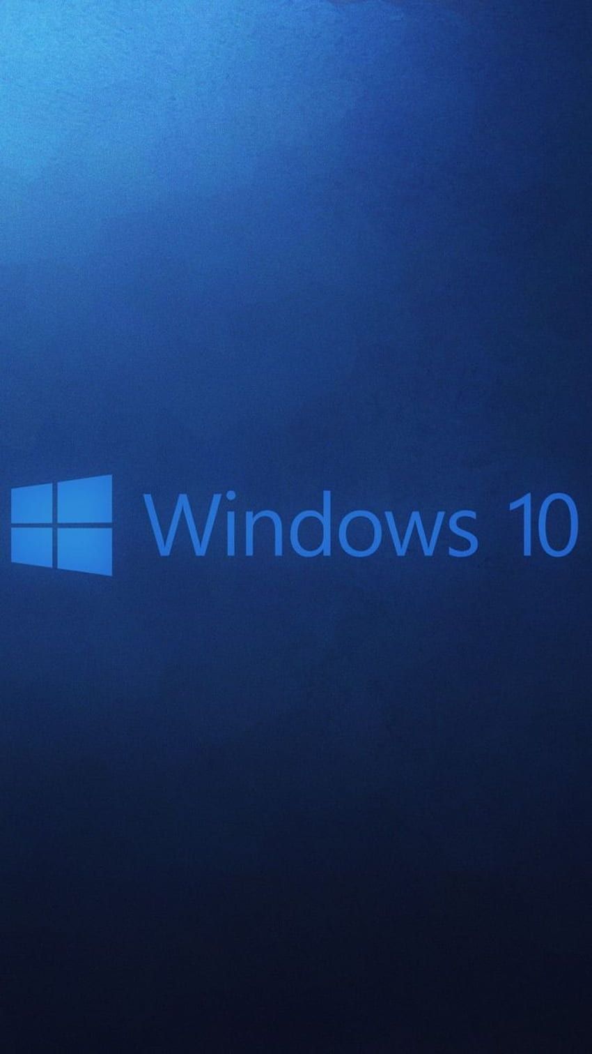 Windows 10, Windows-Logo, Blau, Minimalistisch, Farbverlauf, HD, Handy-Hintergrundbild