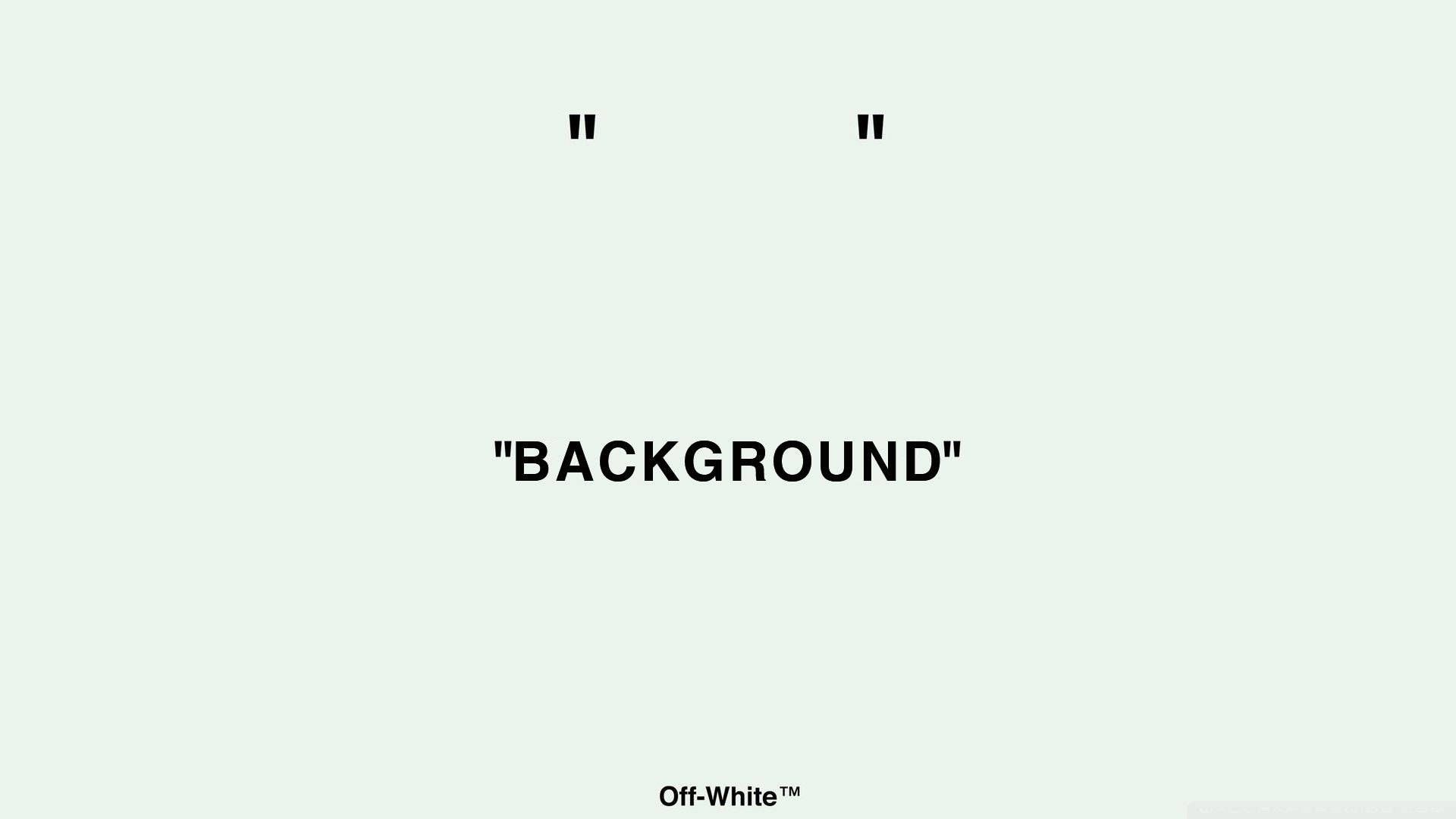 Off-White, Minimalistisch, Typografie, Mintgrüner Hintergrund, Full HD Wallpaper