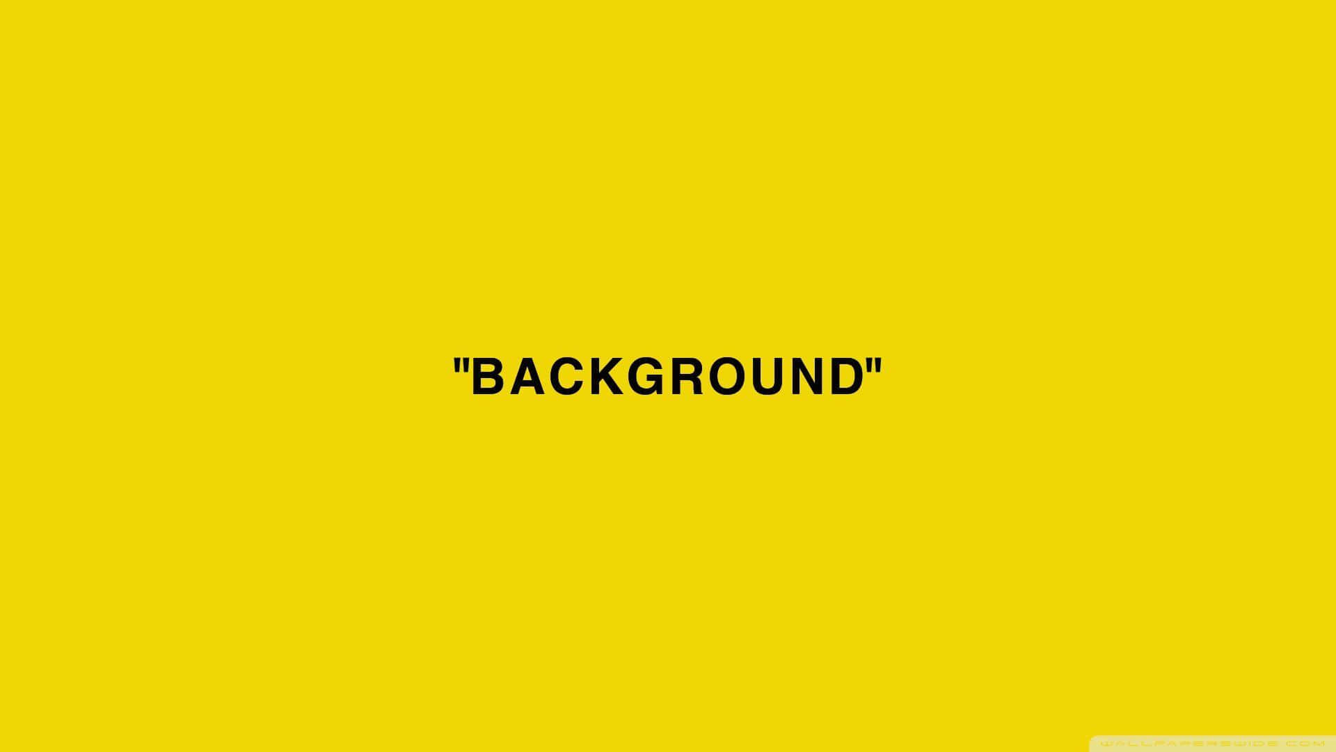 Off-White, Gelber Hintergrund, Minimalistisch, Typografie, Full HD Wallpaper