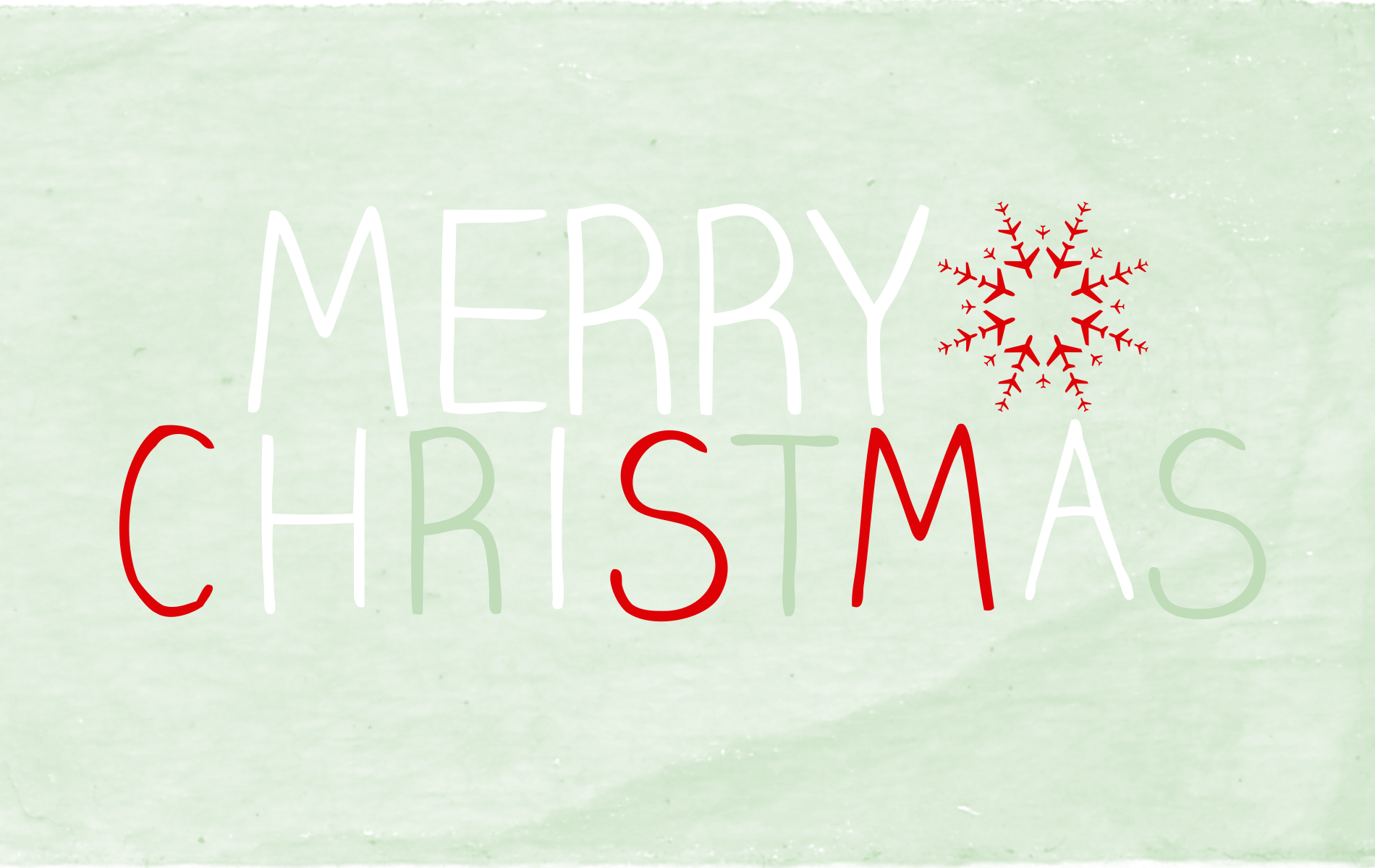 Merry Christmas, Schriftzug, Schneeflocke, Hellgrüner Hintergrund, HD Wallpaper