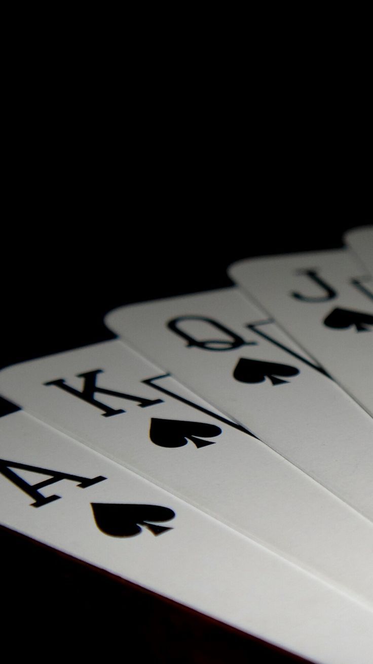 Spielkarten, Pik, Ass, Poker, Dunkel, iPhone 16, Wallpaper