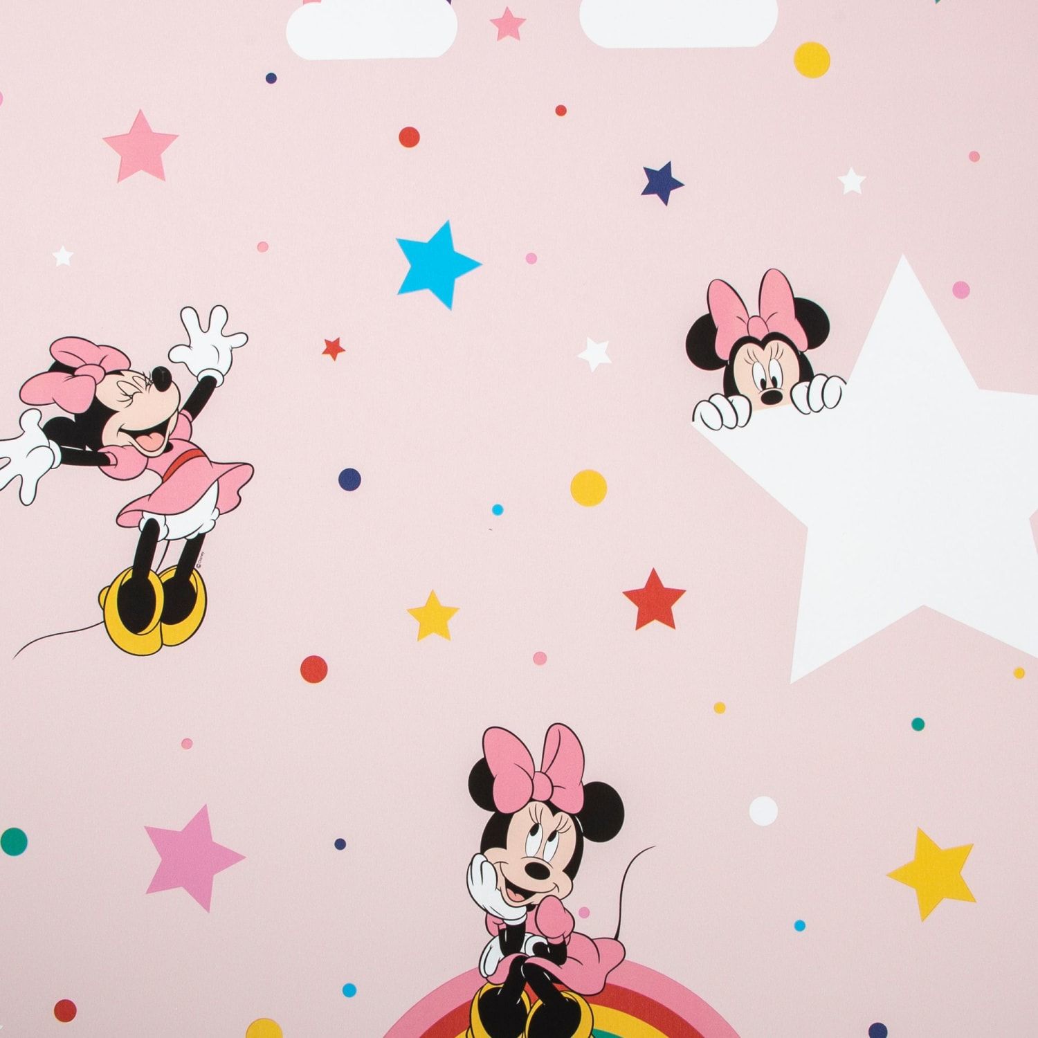 Minnie Maus, Sterne, Rosa, Muster, Regenbogen, HD, Hintergrundbild fürs Tablet