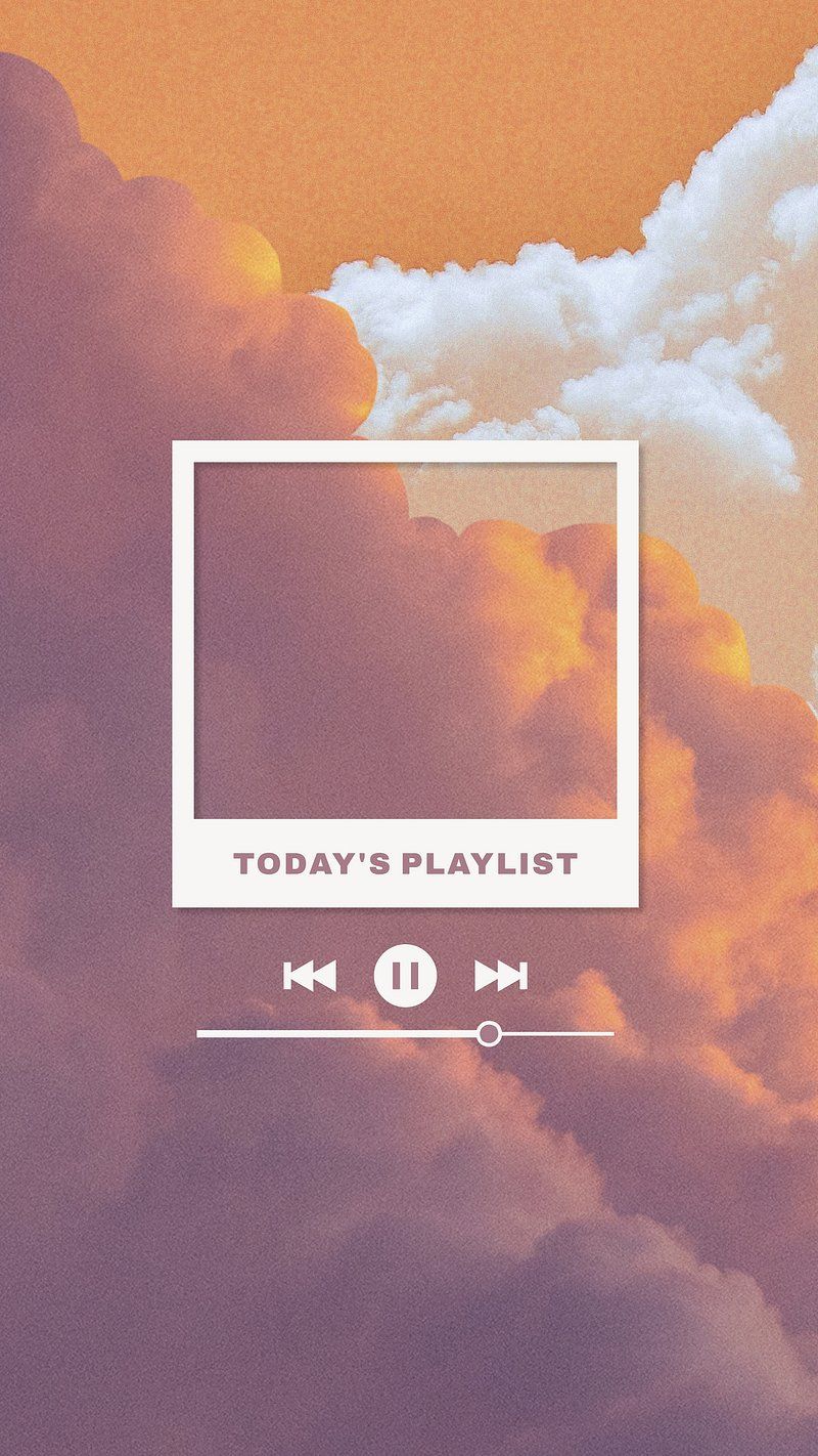Today's Playlist, Wolken, Playlist, Sonnenuntergang, Rahmen, HD, Handy-Hintergrundbild
