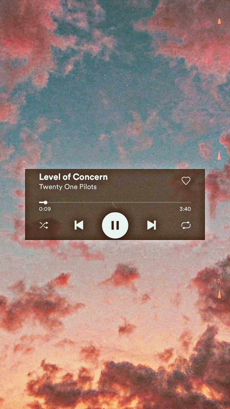Level of Concern, Twenty One Pilots, Musikplayer, Wolken, Abendrot, HD, Handy-Hintergrund