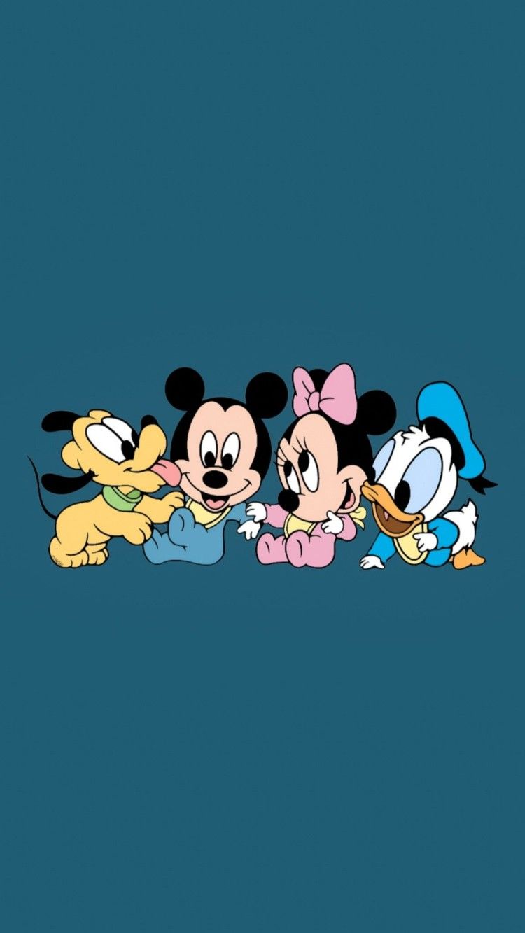 Micky Maus, Minnie Maus, Donald Duck, Pluto, Disney, Petrol, HD, Handy-Hintergrundbild