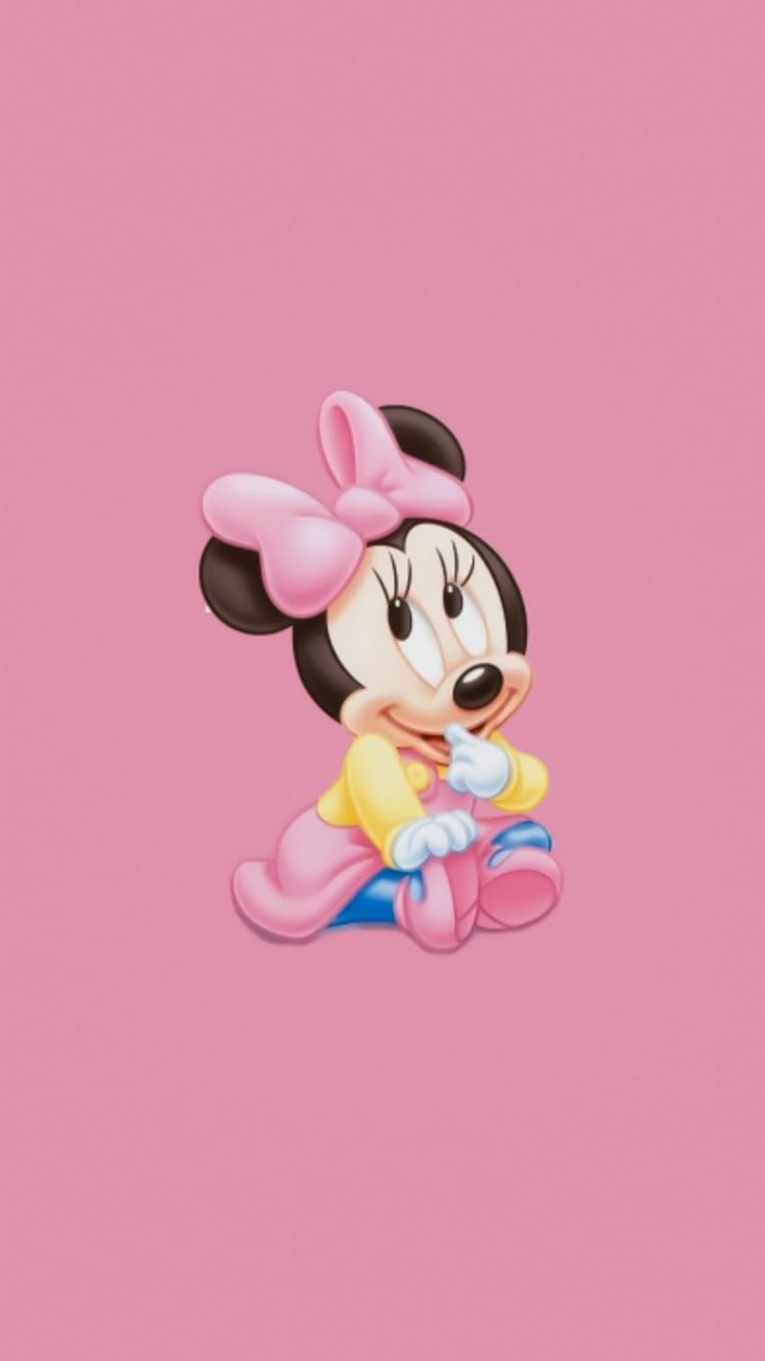 Baby Minnie, Minnie Maus, Altrosa, Klein, Niedlich, HD, Hintergrundbild fürs Handy