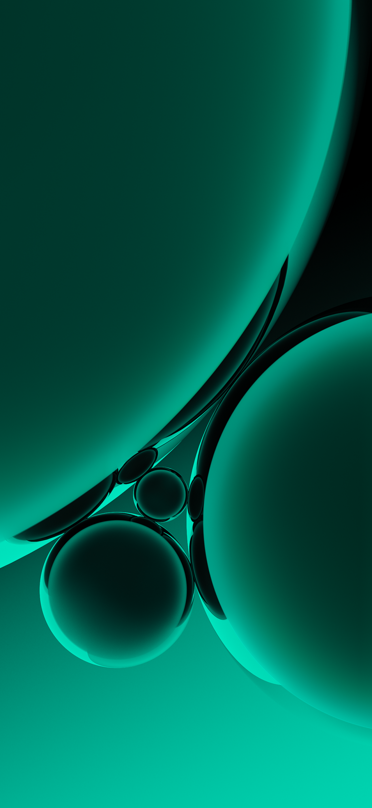 Abstrakt, Kurven, Smaragdgrün, Dunkel, Minimalistisch, Full HD, Handy-Hintergrund im Hochformat