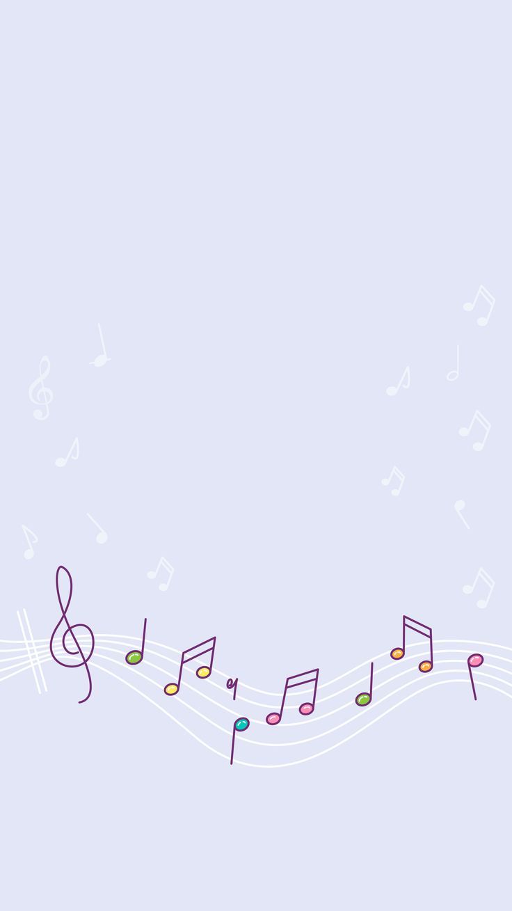 Musiknoten, Notenschlüssel, Bunt, Hellblau, Schlicht, HD, Hintergrundbild fürs Handy
