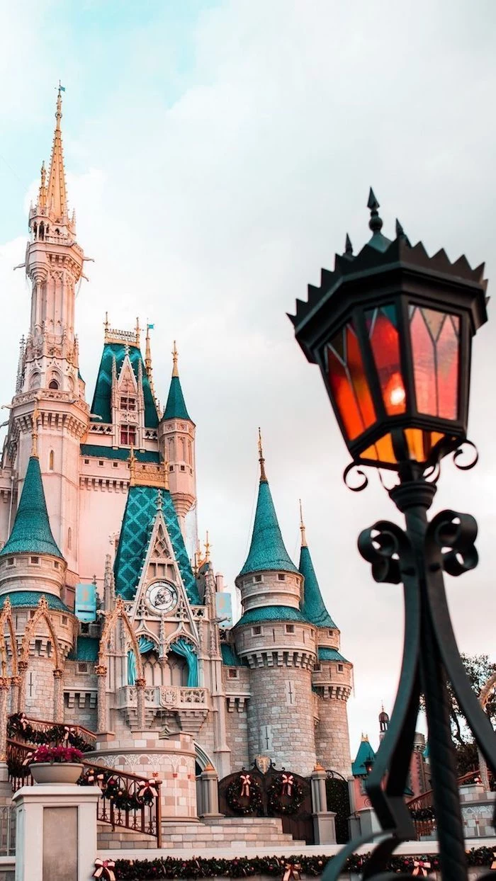Cinderella-Schloss, Disney World, Schloss, Laterne, Märchenschloss, Android-Hintergrundbild
